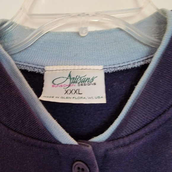 Artisans Design Lightweight Jacket 3XL Forest Scene Deer Cardinals Rabbit - Picture 3 of 4